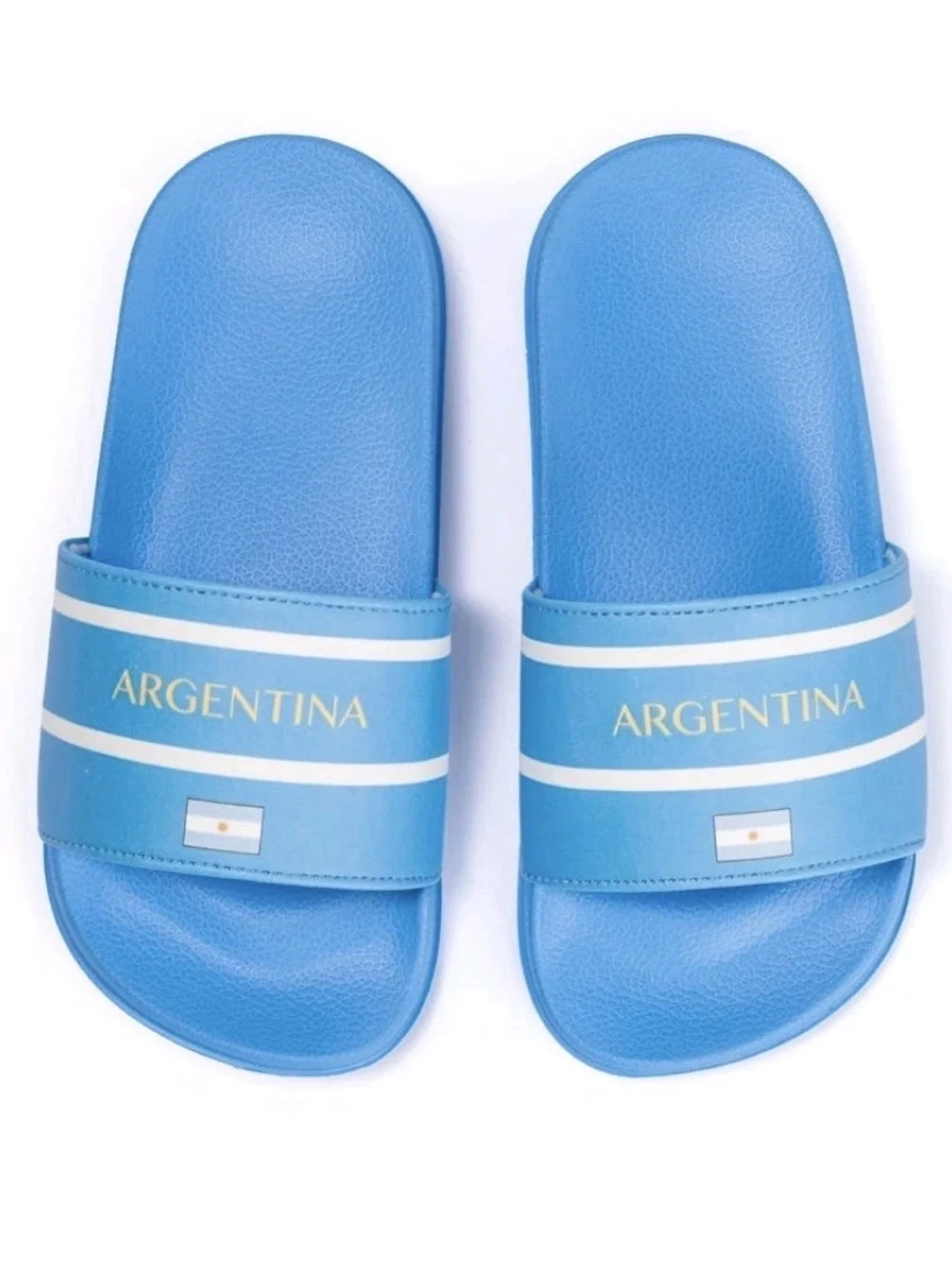 Argentina SOCCER  Blue Kids Slide Sandals Size 2-3